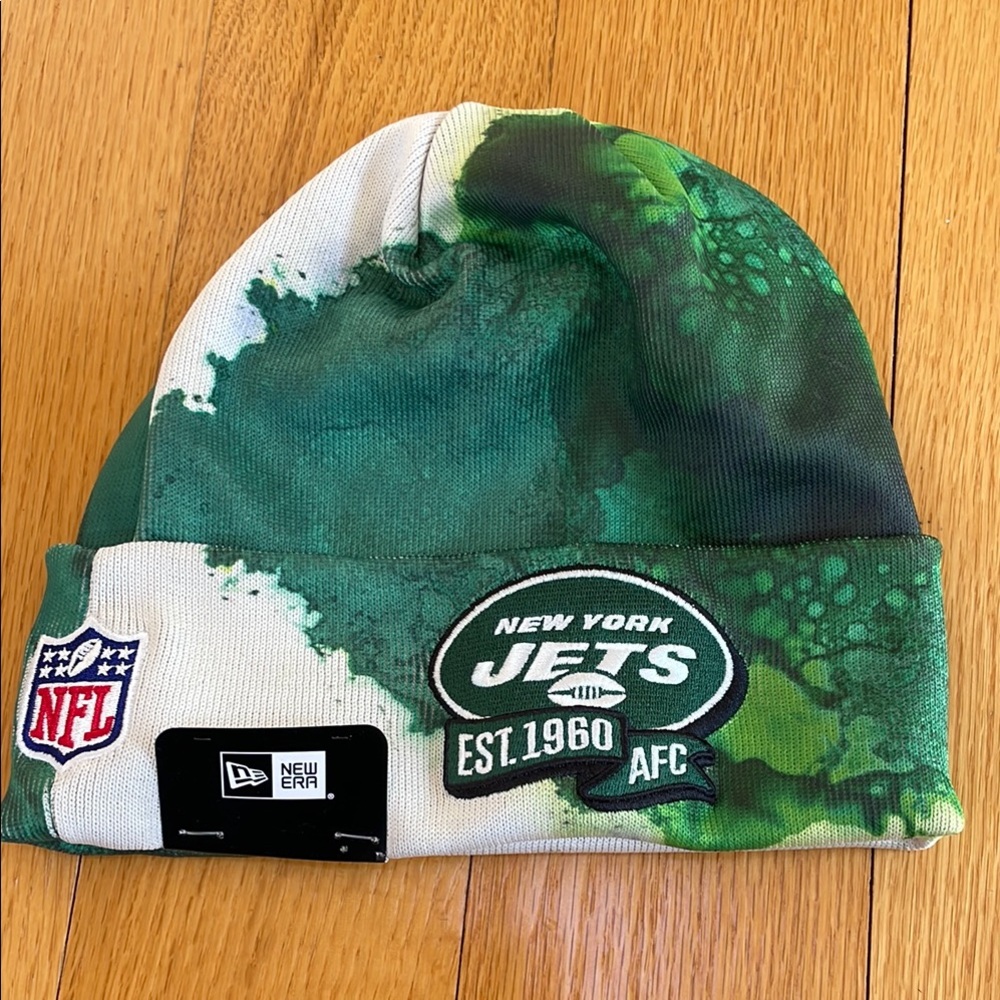 NY Jets Green Beanie Hat NWT